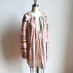NWT MARIA CHER Chascomus Leana Striped Voile Breeze Dress